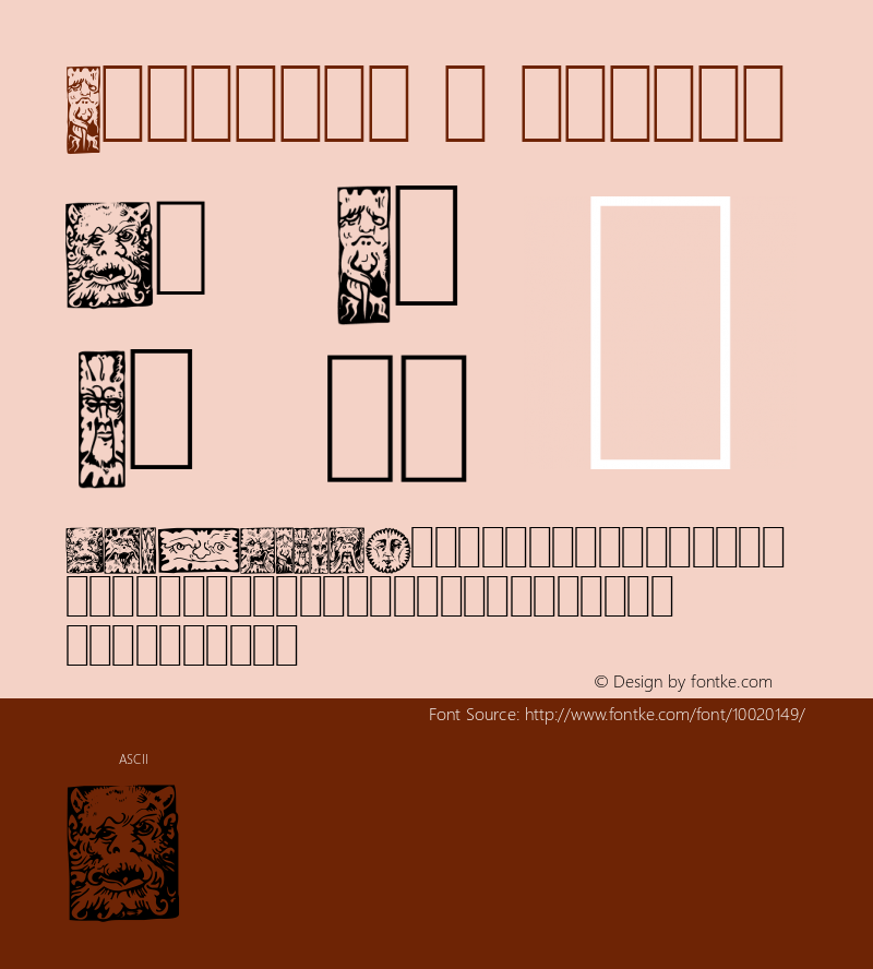 Fabeldyr 1 Normal 1.0 Sun Apr 06 10:53:29 1997 Font Sample