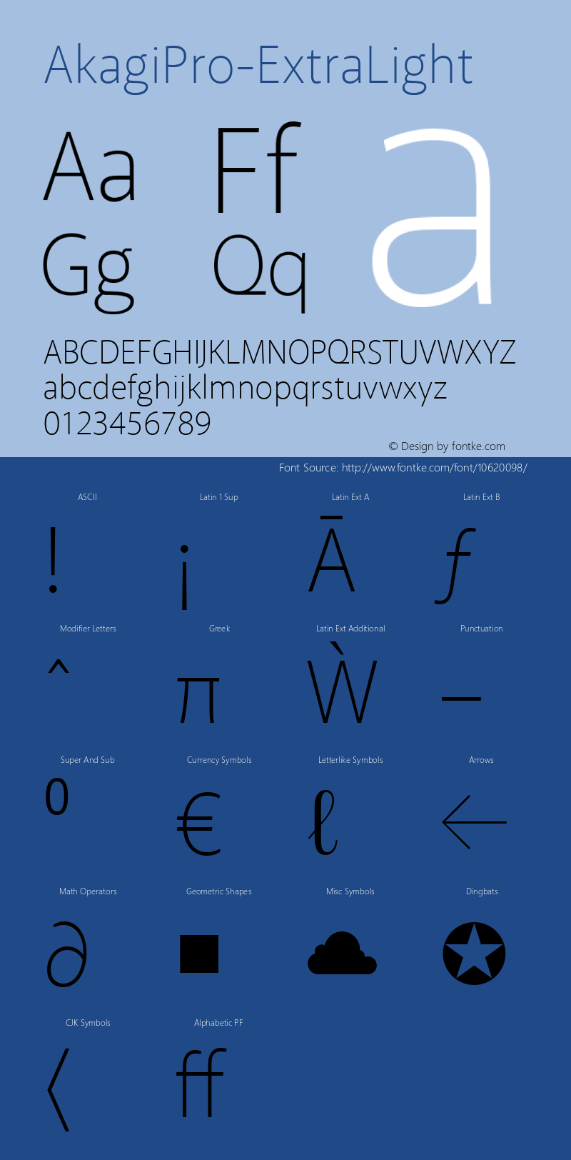 AkagiPro-ExtraLight ☞ Version 2.000;com.myfonts.positype.akagi-pro.extra-light.wfkit2.3D3M Font Sample