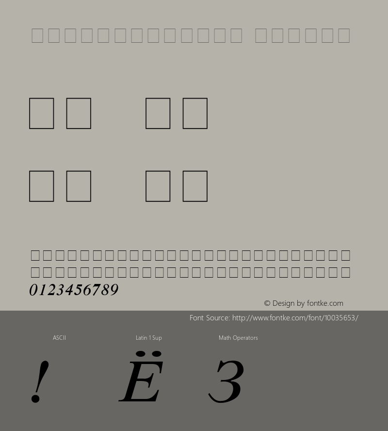 CyrillicTimes Italic Kivun core font:V1.0 Font Sample