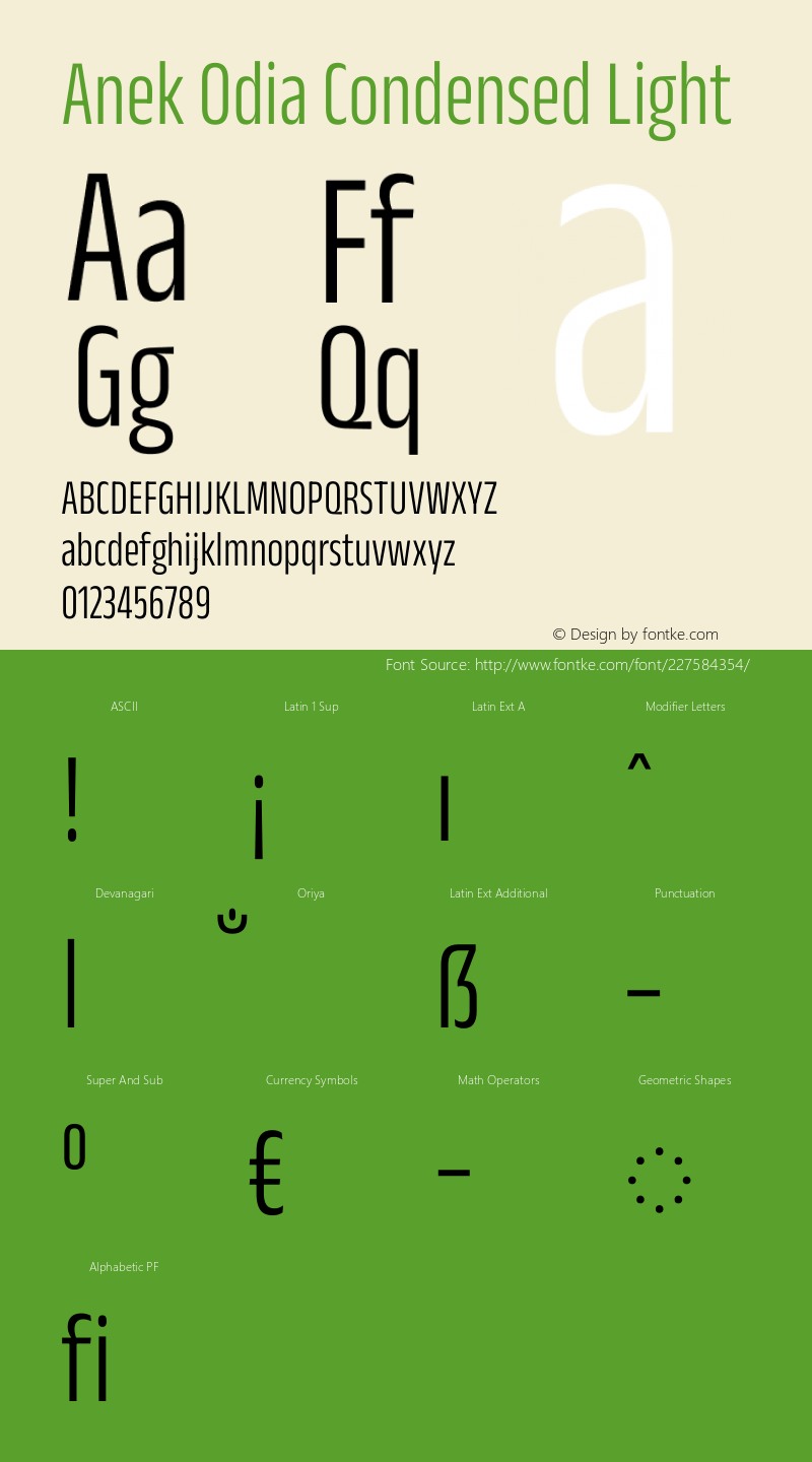 Anek Odia Condensed Light Version 1.003图片样张