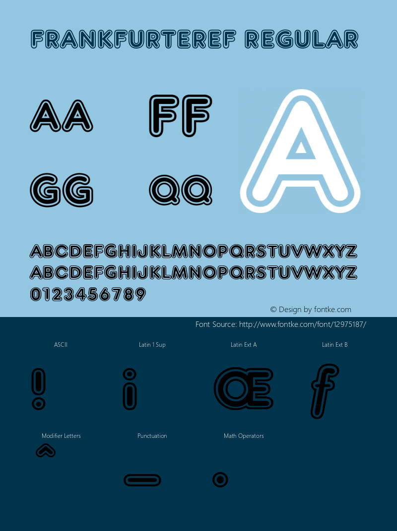 FrankfurterEF Regular 001.000 Font Sample