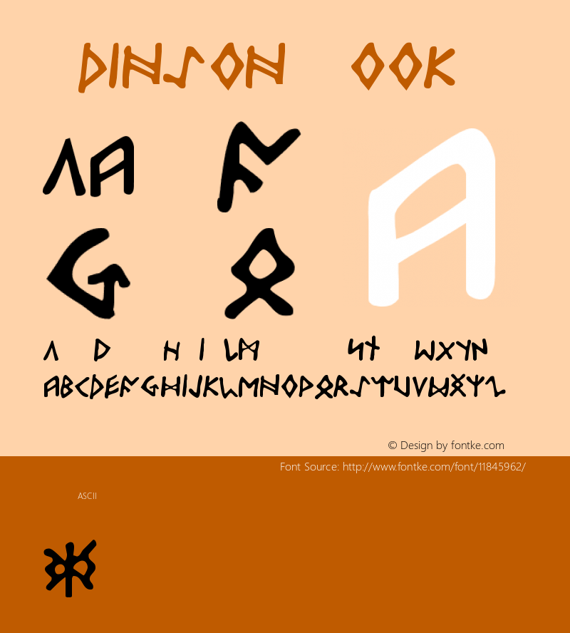 Odinson Book Version 001.000 Font Sample