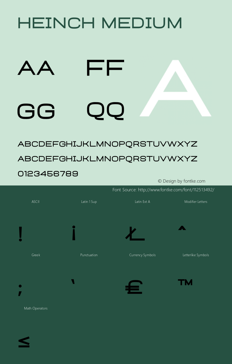 Heinch Medium Version 1.00;November 19, 2020;FontCreator 13.0.0.2683 64-bit Font Sample