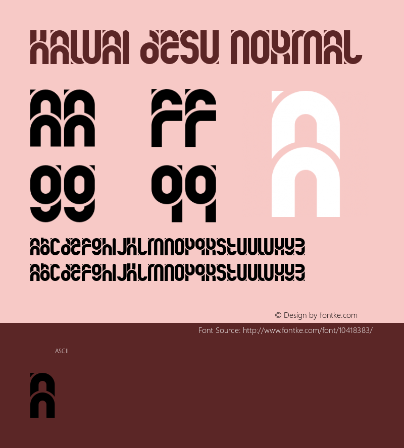 kawai desu normal Unknown Font Sample