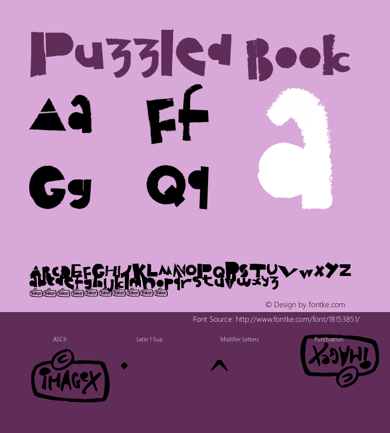Puzzled Book Version 1.00 January 24, 201 Font Sample