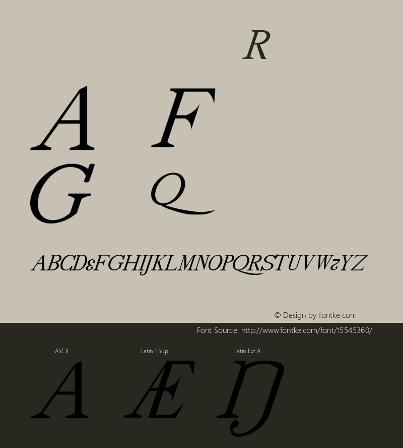 drmdozittc17 Regular Version 001.001 Font Sample