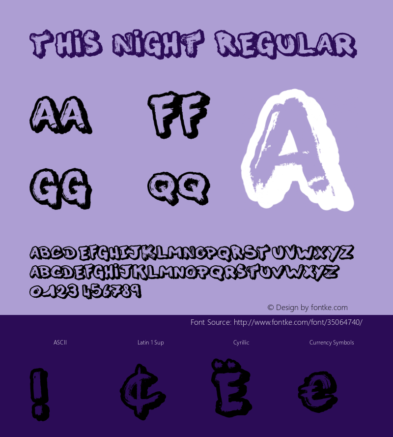 ljk_This Night Version 001.000 Font Sample