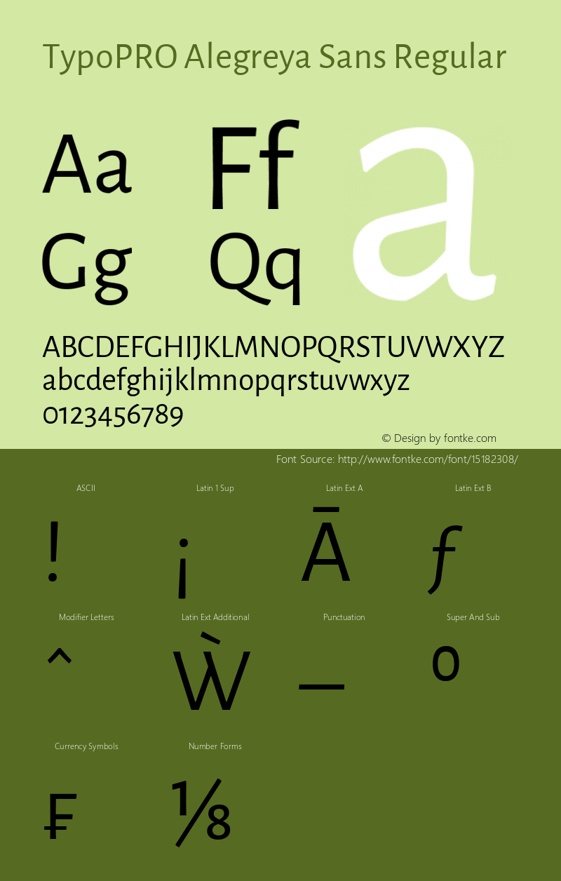 TypoPRO Alegreya Sans Regular Version 1.000;PS 001.000;hotconv 1.0.70;makeotf.lib2.5.58329 DEVELOPMENT Font Sample