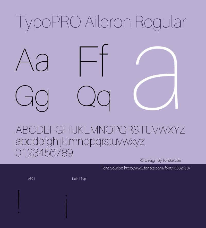 TypoPRO Aileron Regular Version 1.102;PS 001.102;hotconv 1.0.70;makeotf.lib2.5.58329 Font Sample