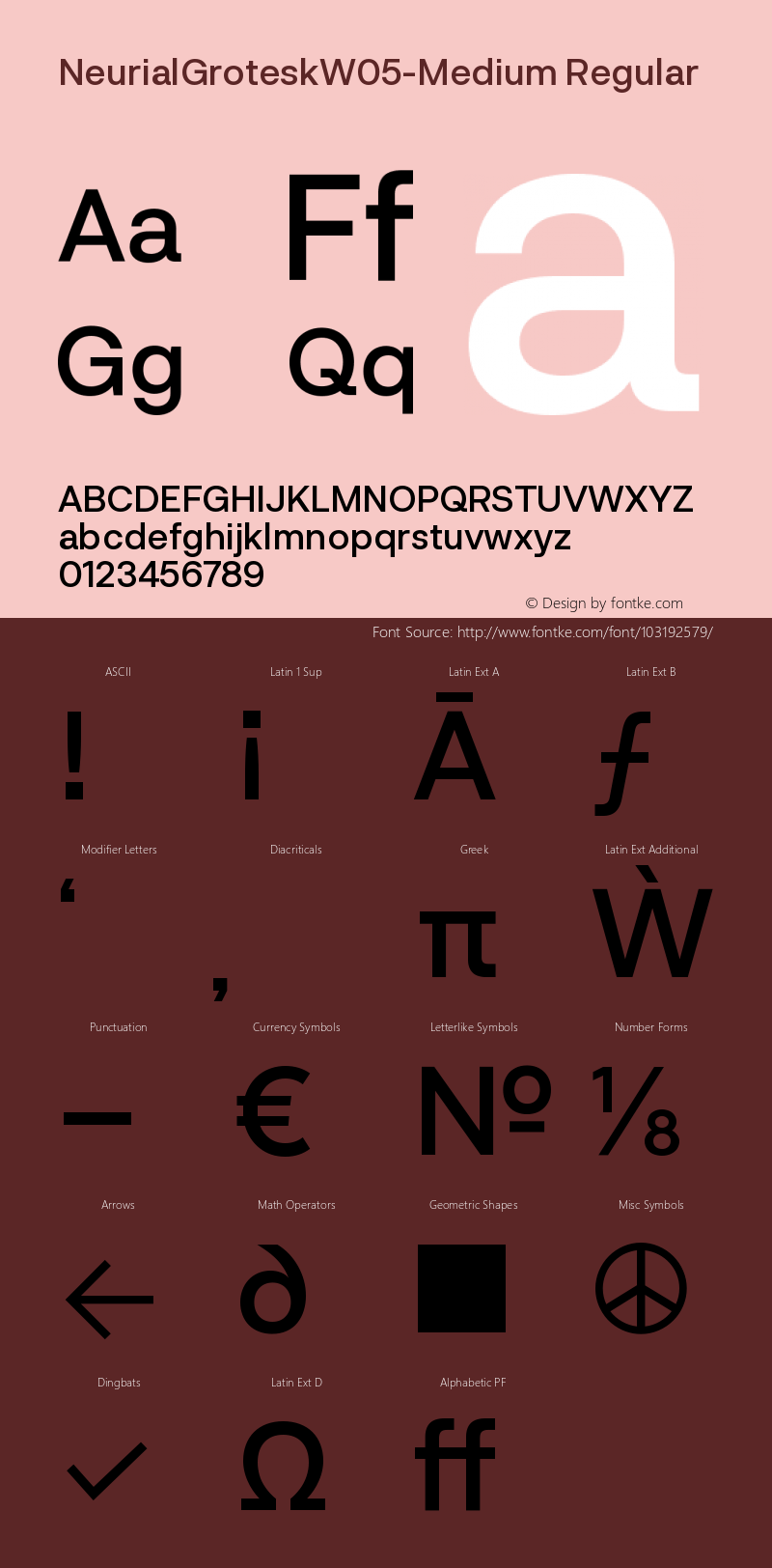 Neurial Grotesk W05 Medium Version 1.00 Font Sample