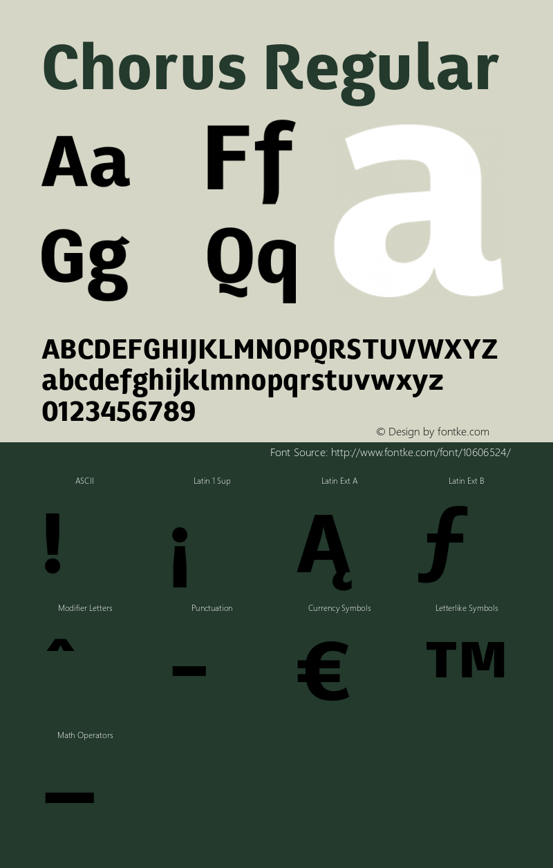 Chorus Regular 1.000;com.myfonts.soneri.chorus.bold.wfkit2.3T66 Font Sample