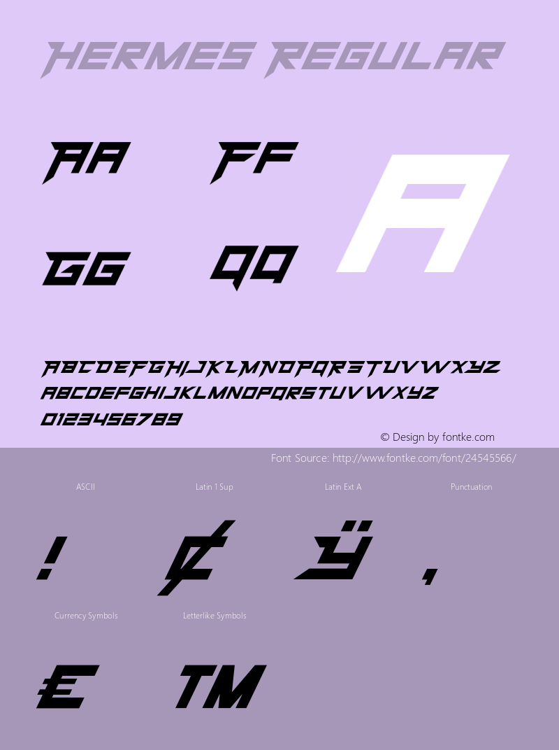 Hermes-Regular Version 1.000;PS 001.000;hotconv 1.0.88;makeotf.lib2.5.64775 Font Sample