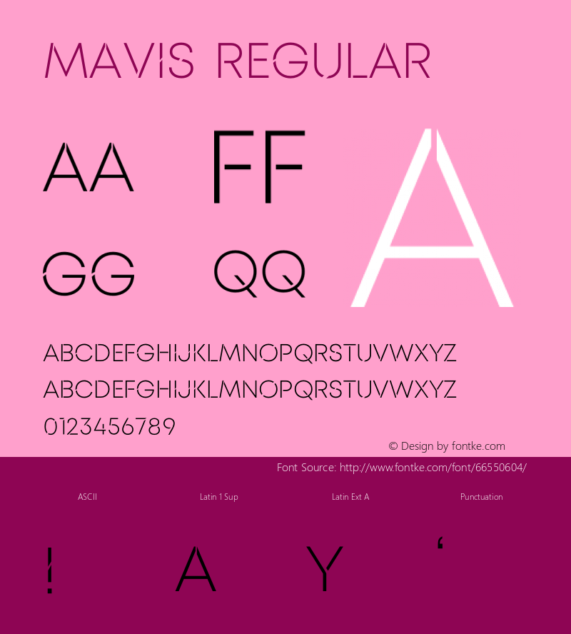 MAVIS Version 1.005;Fontself Maker 3.5.1 Font Sample