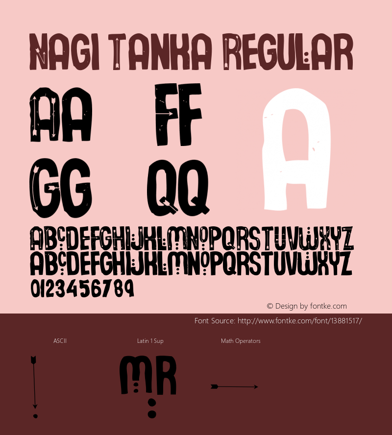 Nagi Tanka Regular Version 1.000;PS 001.001;hotconv 1.0.56 Font Sample