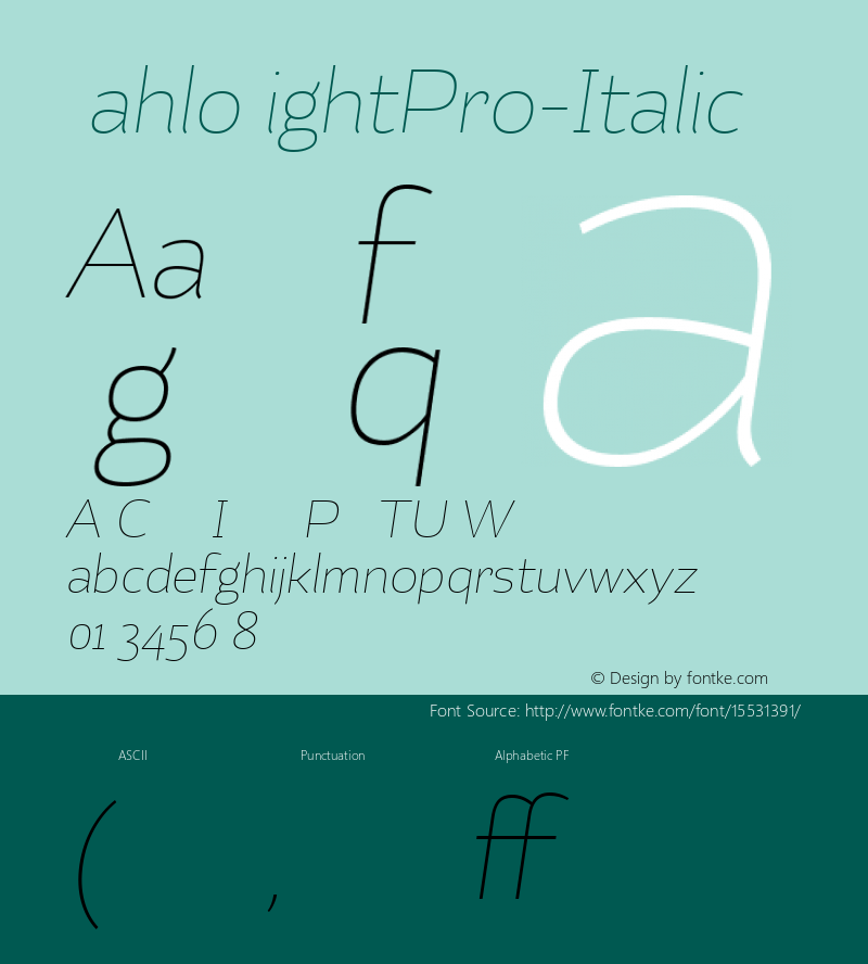 KahloLightPro-Italic ☞ 1.000;com.myfonts.easy.latinotype.kahlo.pro-light-ital.wfkit2.version.3S9b Font Sample