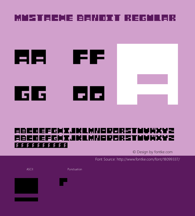 Mustache Bandit Regular Version 1.0 Font Sample