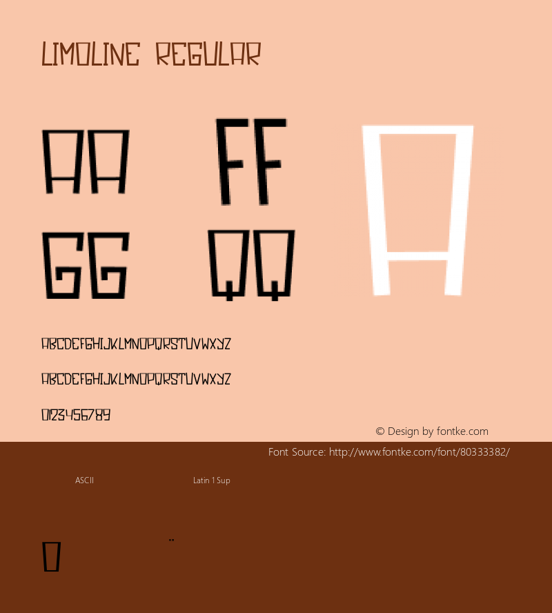 Limoline Version 001.000 Font Sample