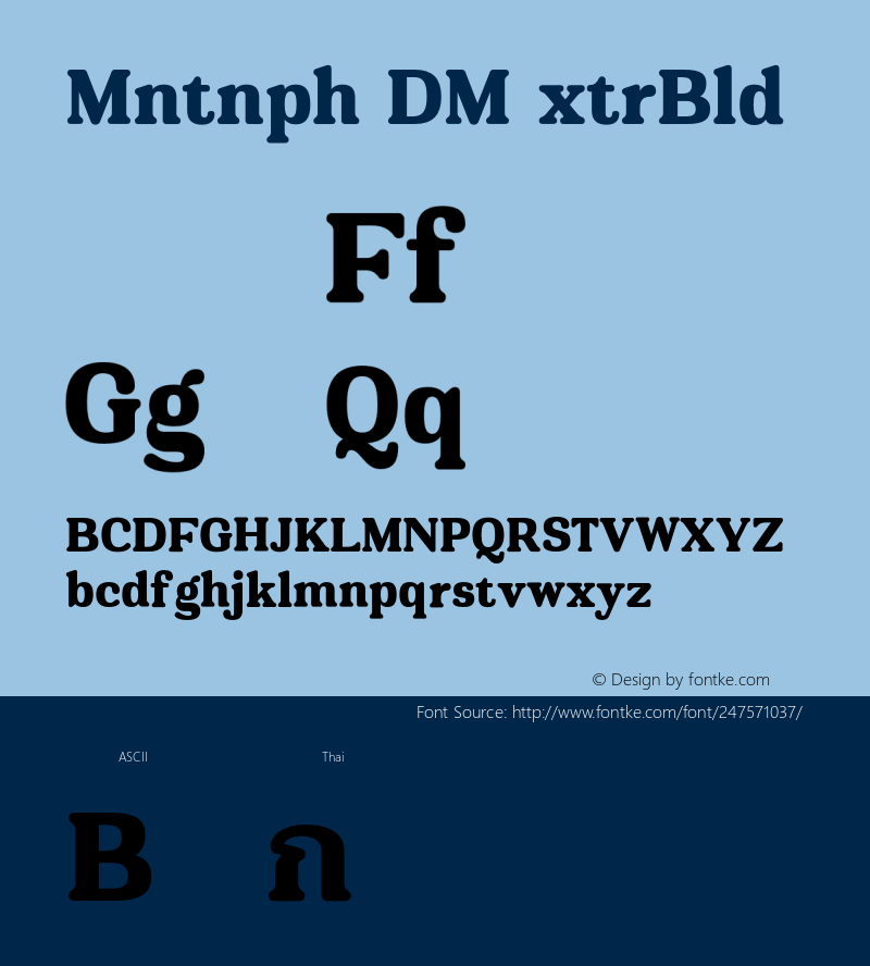 Montnapha DEMO ExtraBold Version 1.000;Glyphs 3.1.2 (3151)图片样张