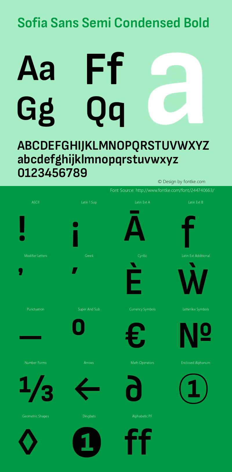 Sofia Sans Semi Condensed Bold Version 4.101; ttfautohint (v1.8.4.7-5d5b)图片样张