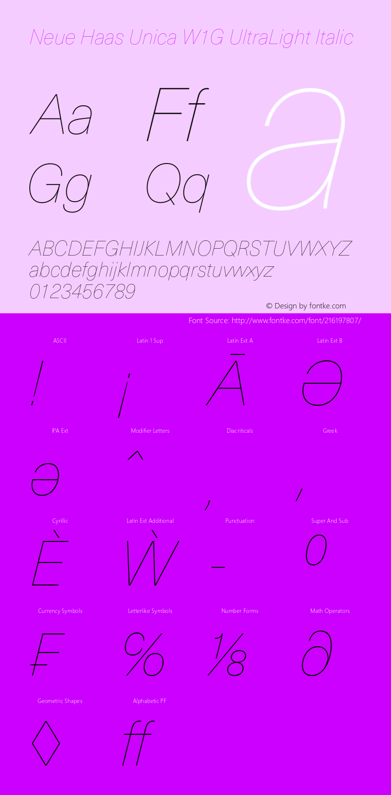 Neue Haas Unica W1G UltLight It Version 1.00图片样张