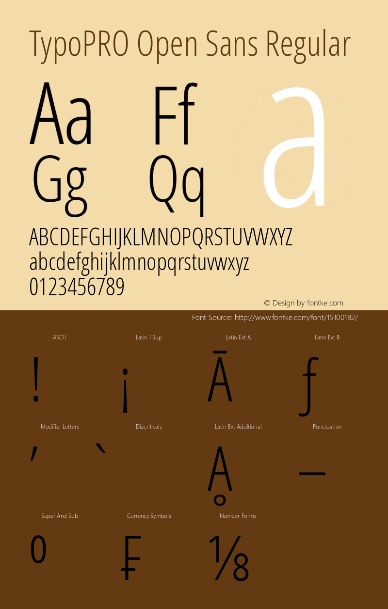 TypoPRO Open Sans Regular Version 1.10 Font Sample