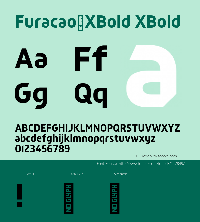 Furacao-XBold Version 1.0图片样张