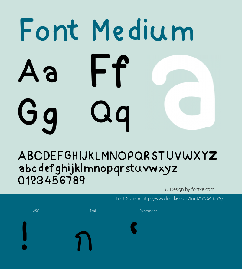 Font Version 001.000图片样张