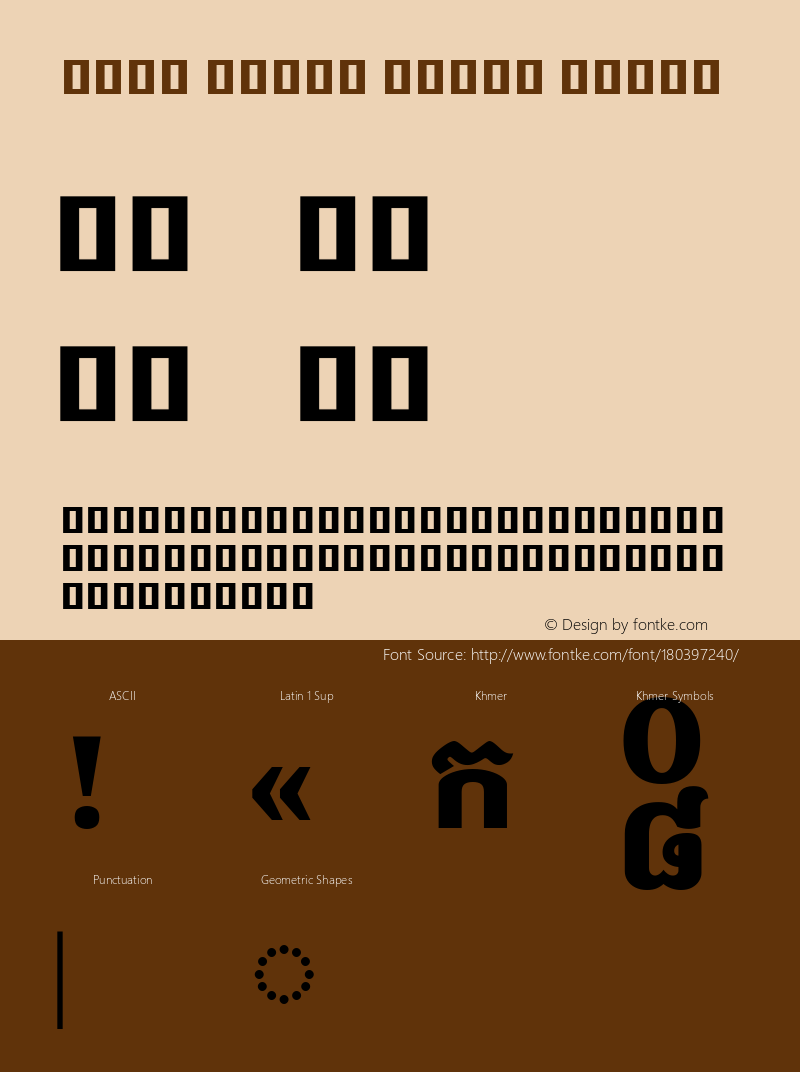 Noto Serif Khmer Black Version 2.001; ttfautohint (v1.8.2)图片样张