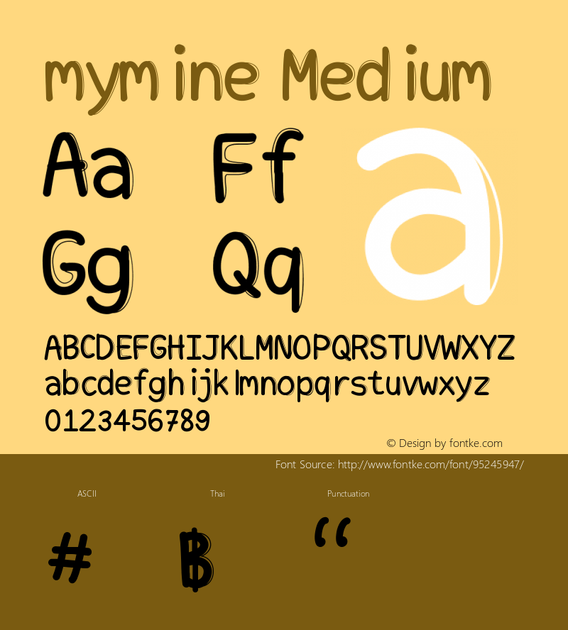 mymine Version 001.000 Font Sample