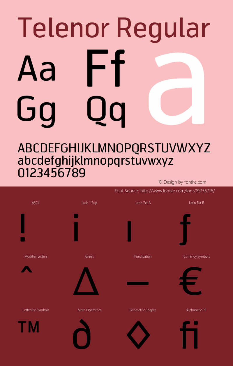 Telenor-Regular 001.000 Font Sample