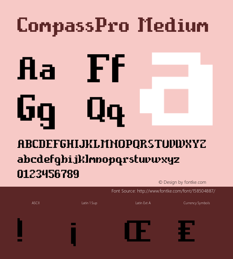 CompassPro Version 001.000 Font Sample