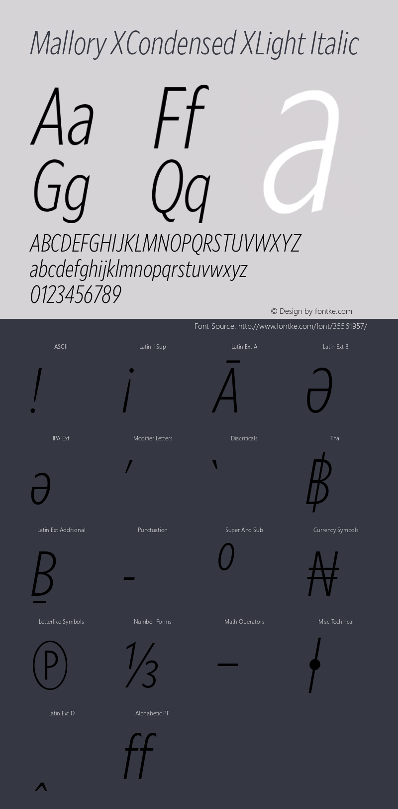 Mallory XCond XLight Italic Version 2.000;PS 2.000;hotconv 16.6.51;makeotf.lib2.5.65220 Font Sample