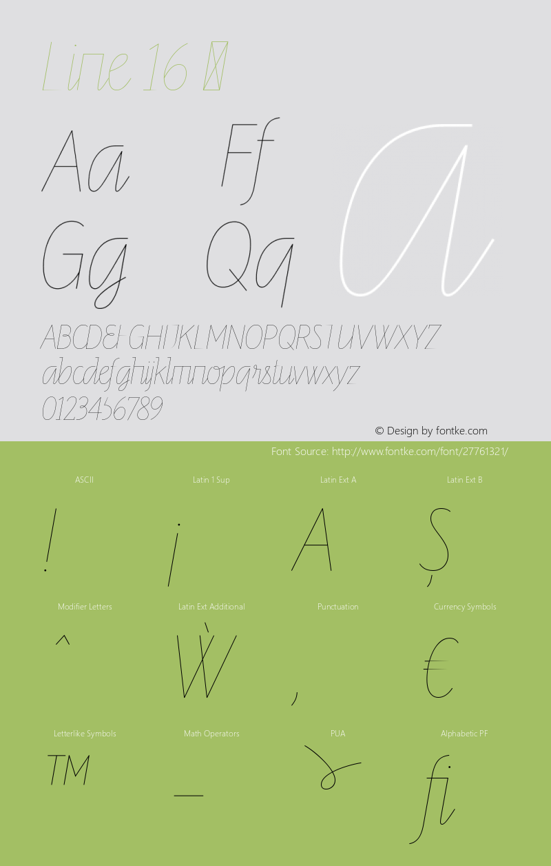 ☞Line 16 Version 1.100;PS 001.100;hotconv 1.0.70;makeotf.lib2.5.58329;com.myfonts.easy.autodidakt.line.16.wfkit2.version.45W8 Font Sample