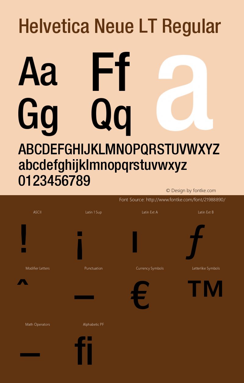 HelveticaNeueLT-MediumCond 006.000 Font Sample