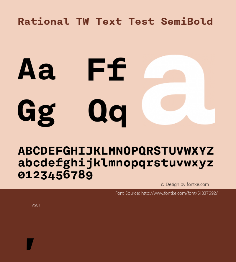 Rational TW Text Test SemiBold Version 1.000;PS 001.000;hotconv 1.0.88;makeotf.lib2.5.64775 Font Sample