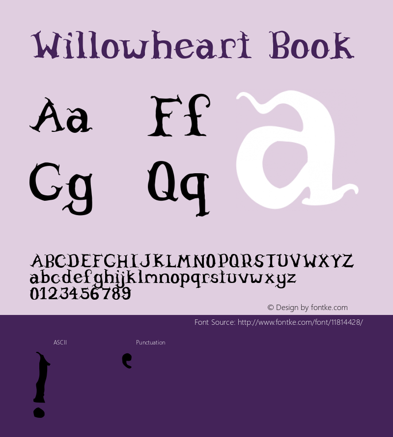 Willowheart Book Version Willowheart Font Sample