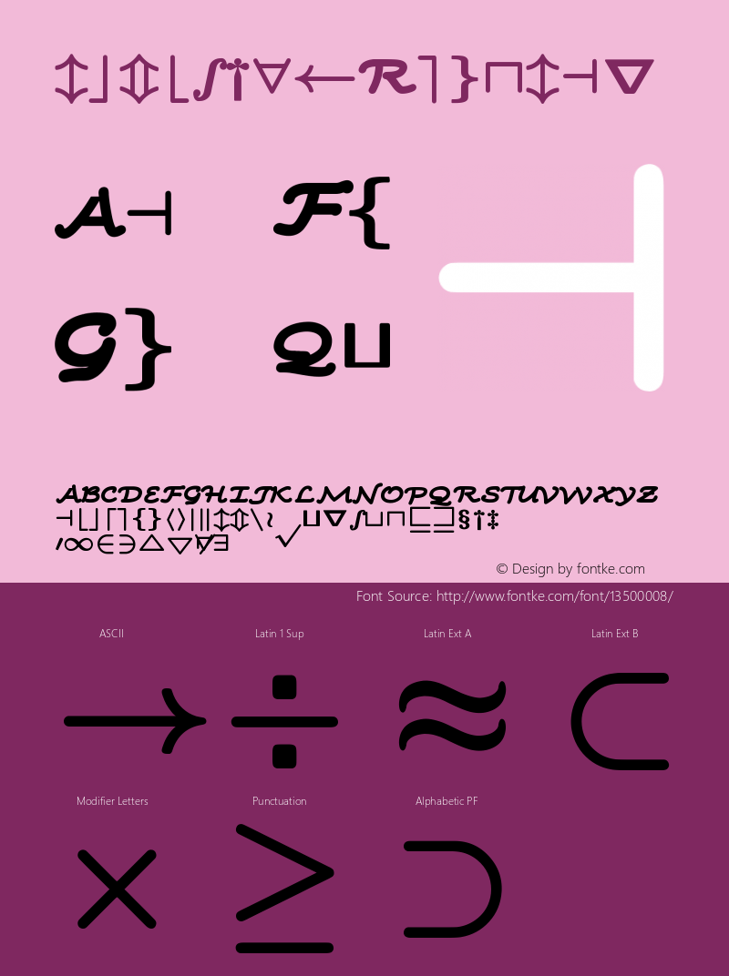 lcmbsy8 Regular Version 001.001 Font Sample