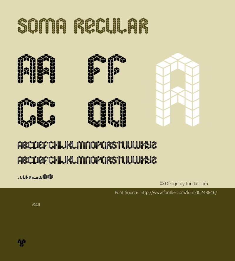soma Regular Version 1.0 Font Sample