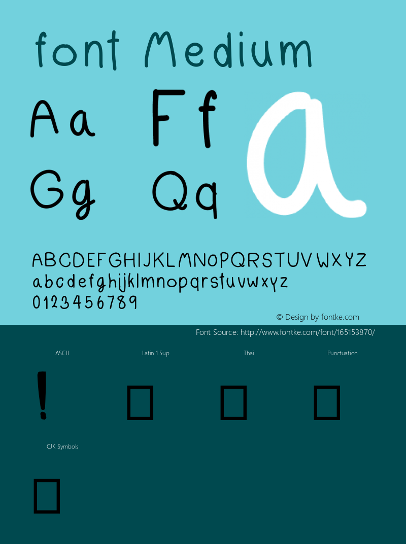 font Version 001.000 Font Sample