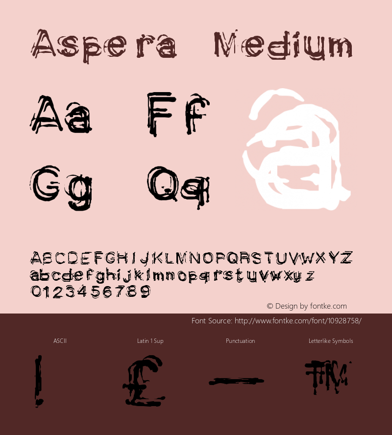 Aspera Medium Version 001.000 Font Sample