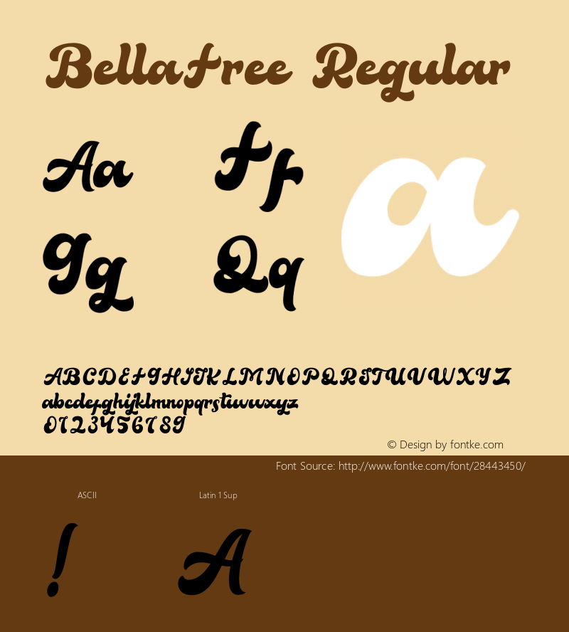 BellaFree Version 1.003;Fontself Maker 3.1.1 Font Sample