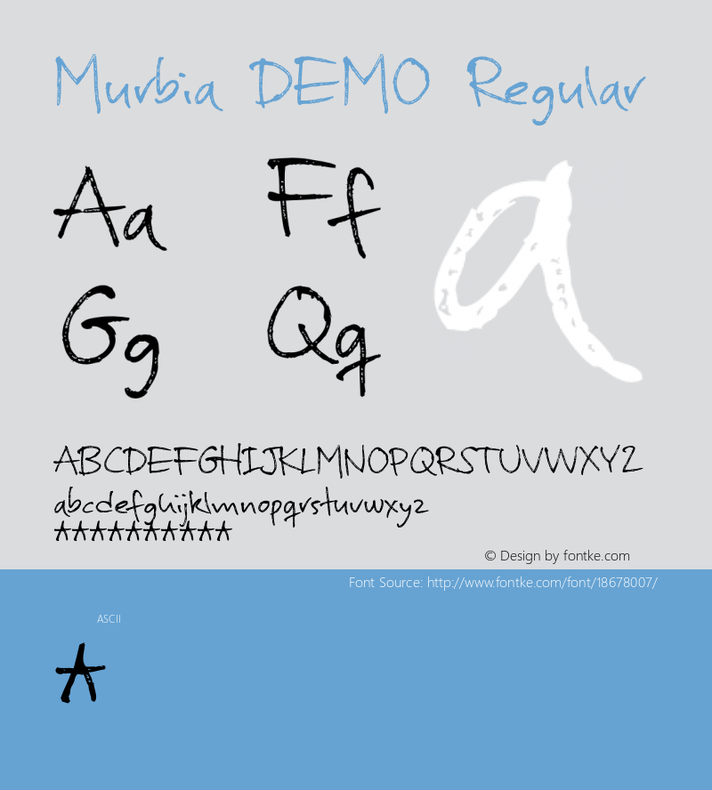 Murbia DEMO Regular Version 1.000 Font Sample