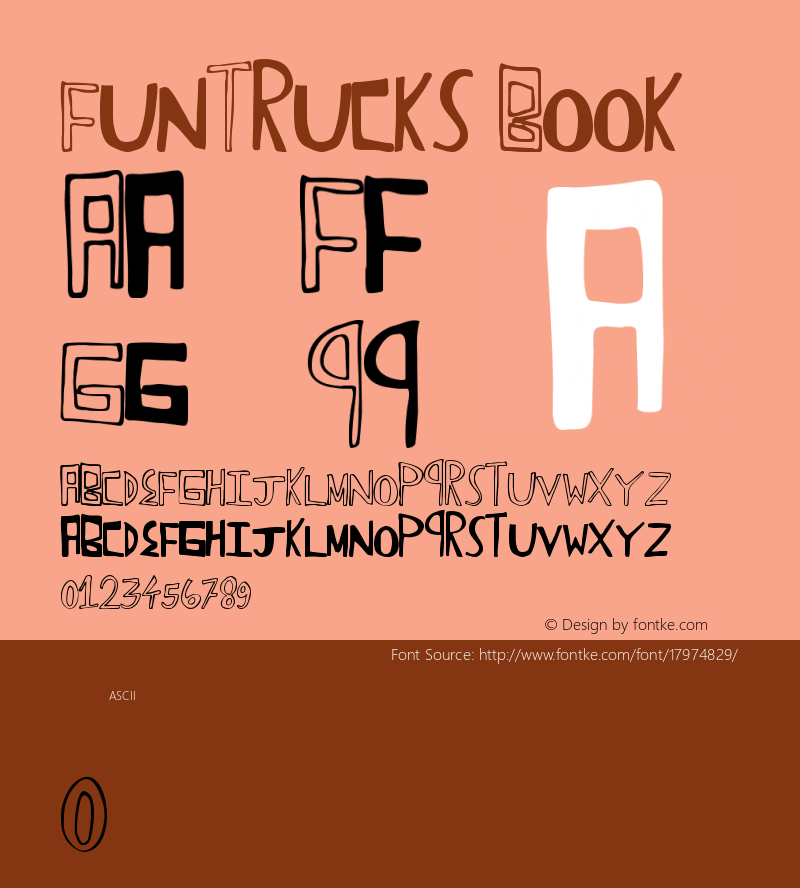 FunTrucks Book Version 1.00 July 1, 2012, i Font Sample