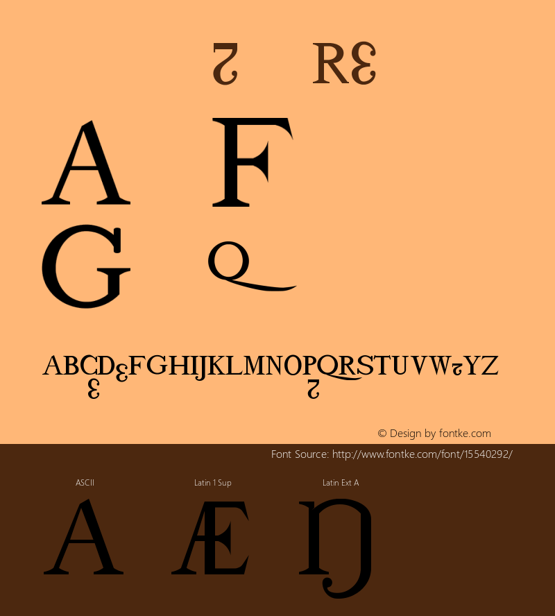 drmdozbx11 Regular Version 001.001 Font Sample