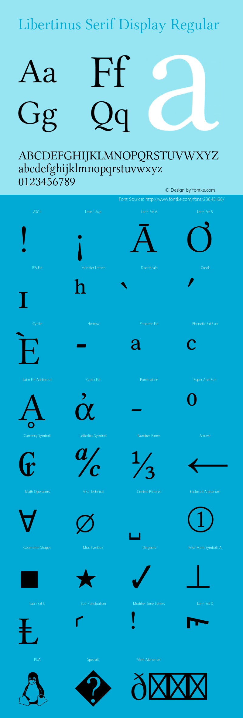 Libertinus Serif Display Version 6.5 Font Sample