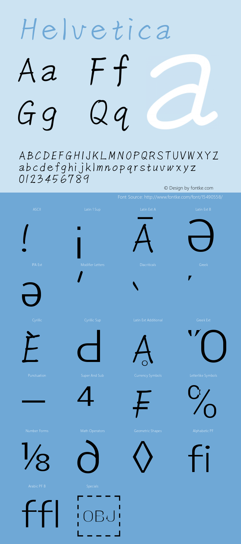 Helvetica 粗体 9.0d4e1 Font Sample