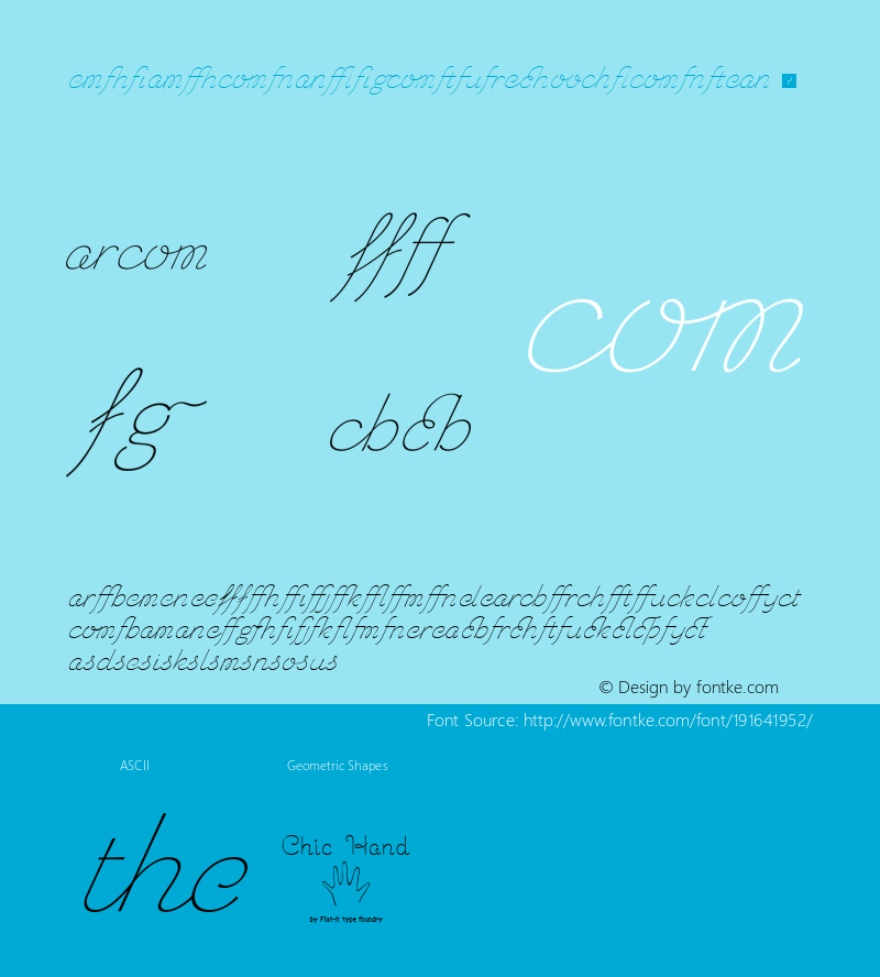 ☞ChicHandLigatures-Slanted Version 1.200;com.myfonts.easy.flat-it.chic-hand.ligatures-slanted.wfkit2.version.3Nx1图片样张