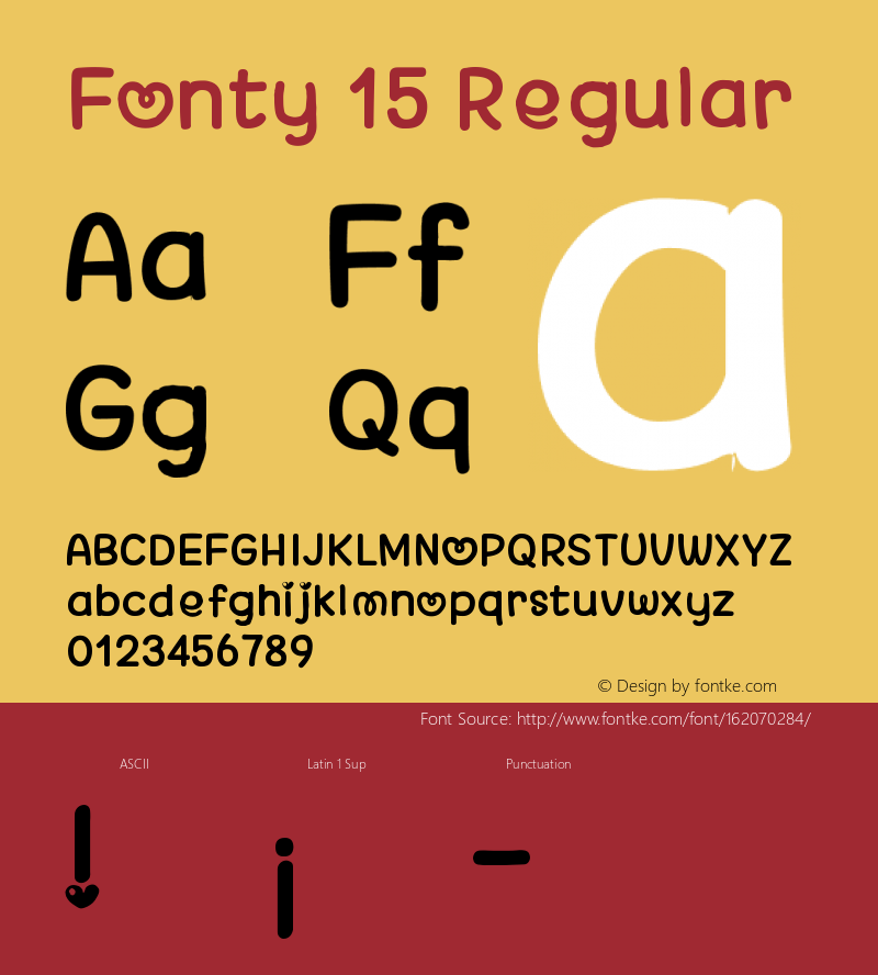 Fonty 15 1.0 Font Sample