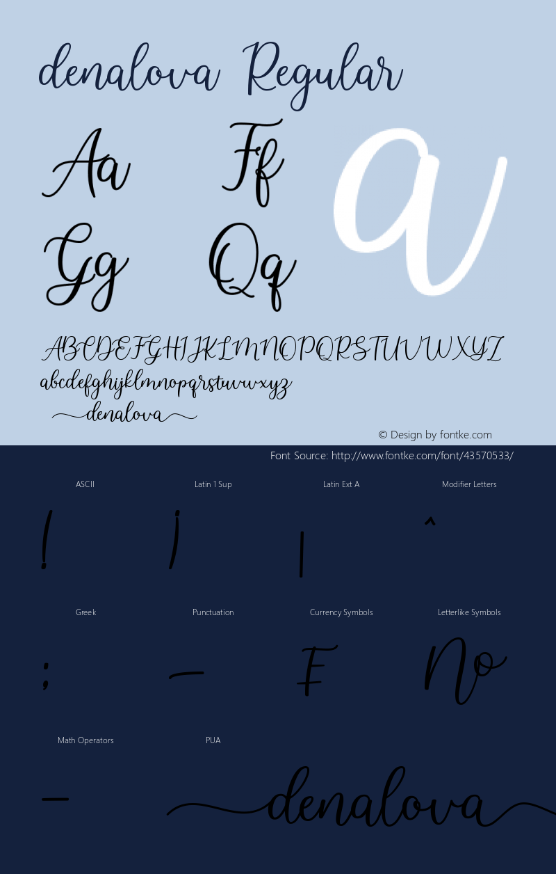 denalova Version 1.00;October 29, 2019;FontCreator 11.5.0.2430 64-bit Font Sample