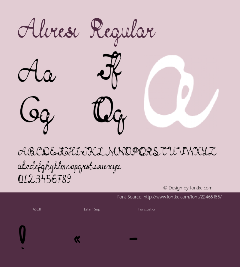 Aliresi Version 1.001;PS 001.001;hotconv 1.0.70;makeotf.lib2.5.58329 Font Sample